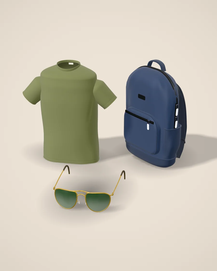 A selection of fashion basics and accessories